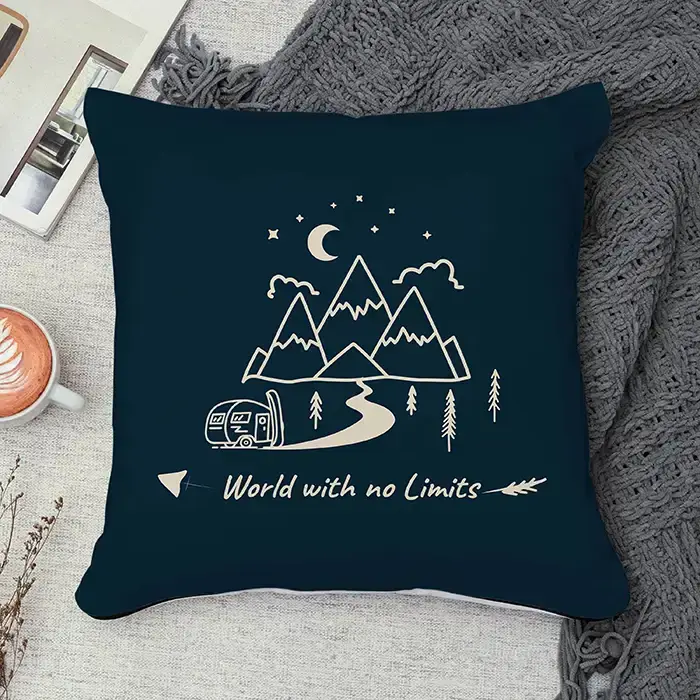 Travel the Wild branded cushions