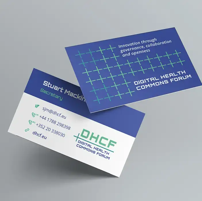 DHCF business card designs