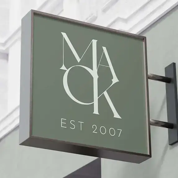 Mack logo sign