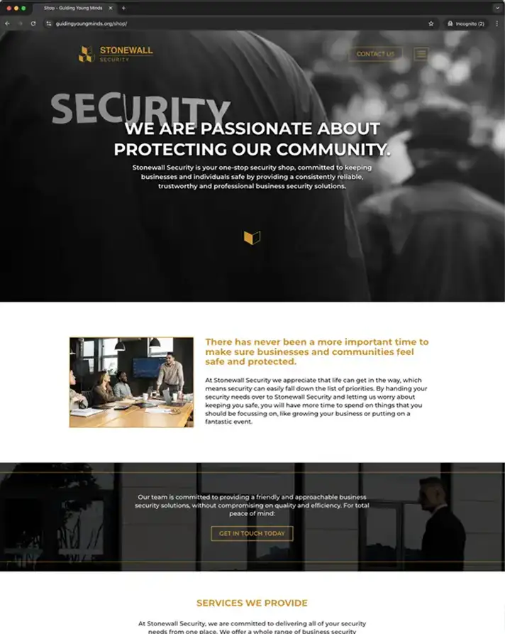 Stonewall website visual