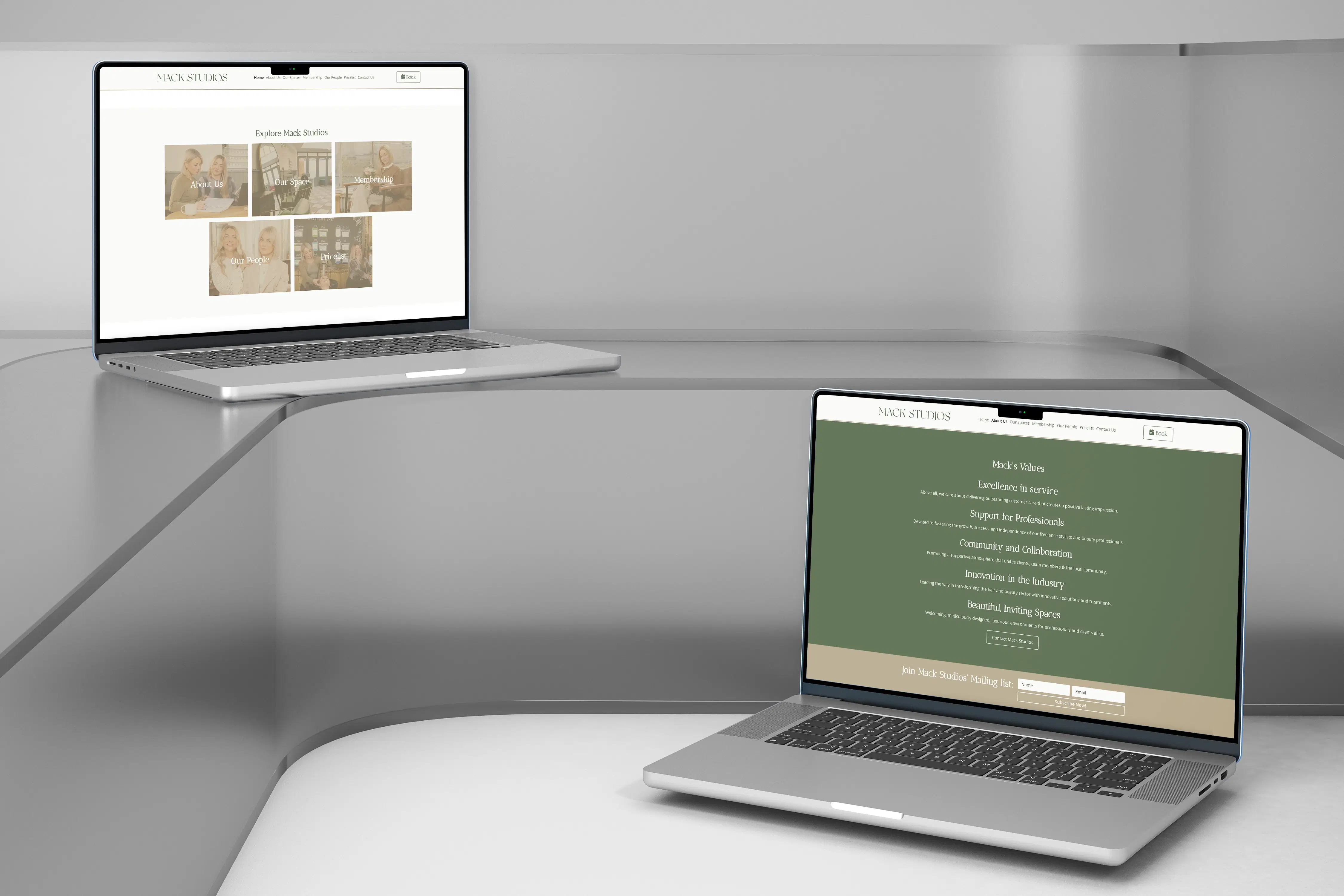 Mack Studios Laptop Mockup